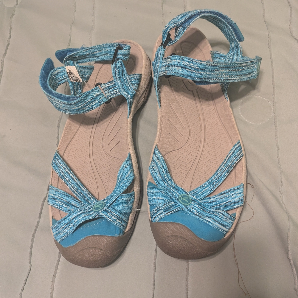 Women's Blue Strappy Sandals